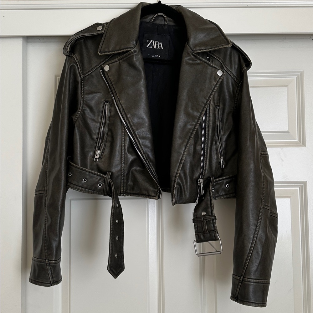 Zara Faux Leather Jacket
